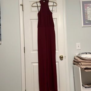 Wine colored Jumpsuit! Size Small NEVER WORN